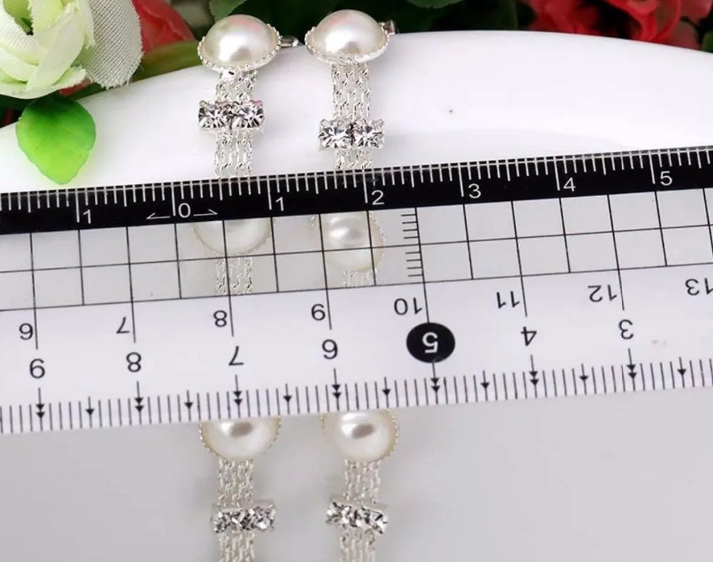 1 ярд 8 мм круглая жемчужина с искусственной лентой обрезанная лента для