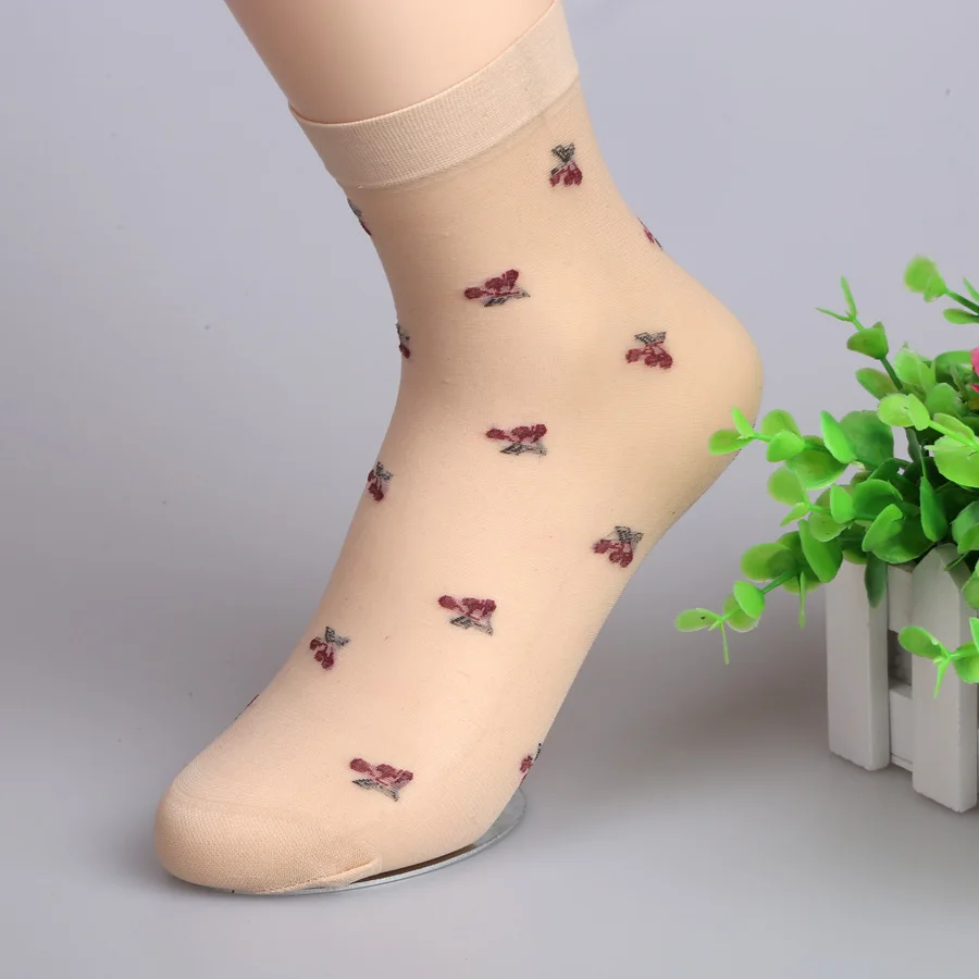 Летние носки Ms 200 пар Джокеры Лебеди вельветовые с цветами дышащие предотвращает