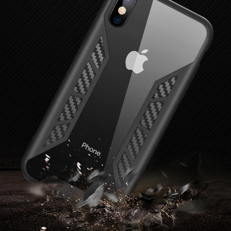 Kerzzil Anti-knock Shockproof Phone Case for iphone 7 8 Plus 2 in 1 Hybrid TPU + PC Armor Back iPhone X 6 6S |