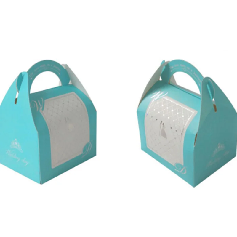 Европейский голубой конфетный коробка жених и невеста Бумага Свадебные подарки