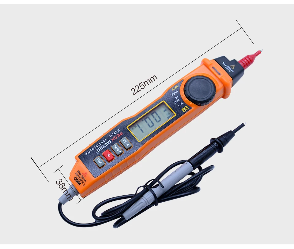 Peakmeter MS8211 цифровой мультиметр с зонд acv/dcv электрический ручной тестер Multitester Цифровая ручка Тип мультиметр