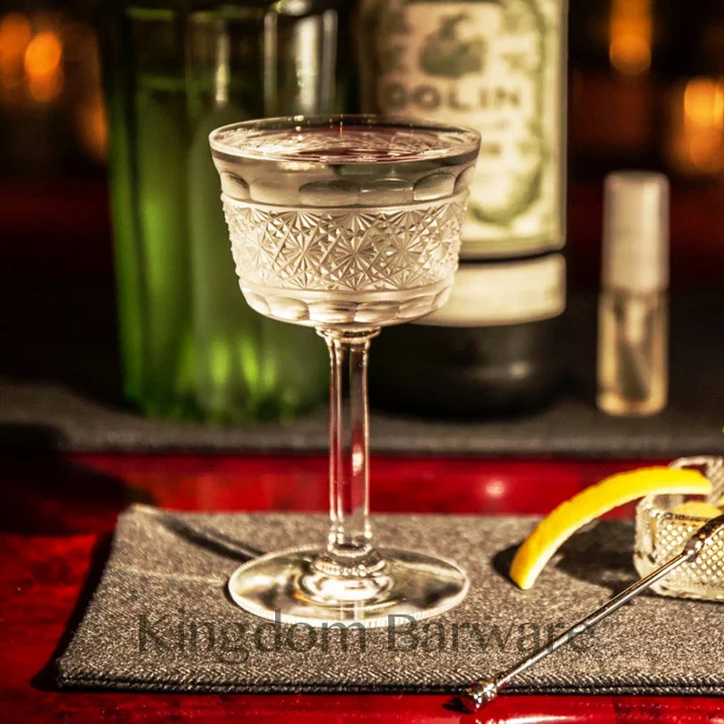 Free Shipping 4PCS 150ML Martini Glass Crystal Cocktail Cup Set of 4 | Дом и сад