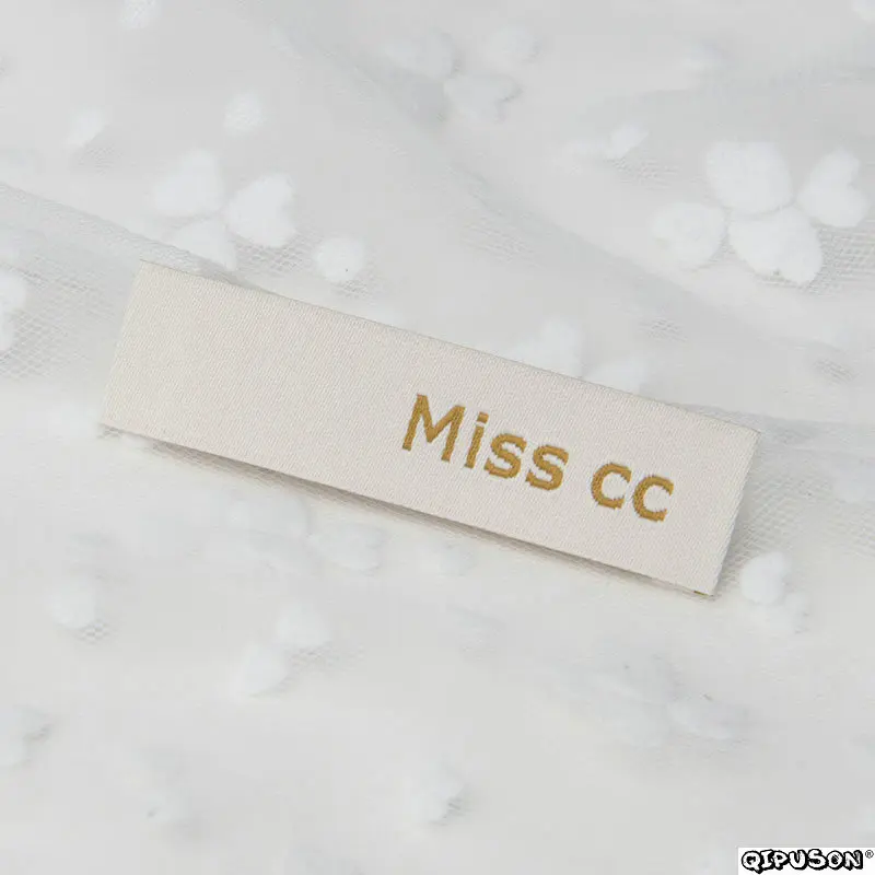 DH048 логотип на заказ брендовые тканые этикетки для одежды одежды|Этикетки одежды|