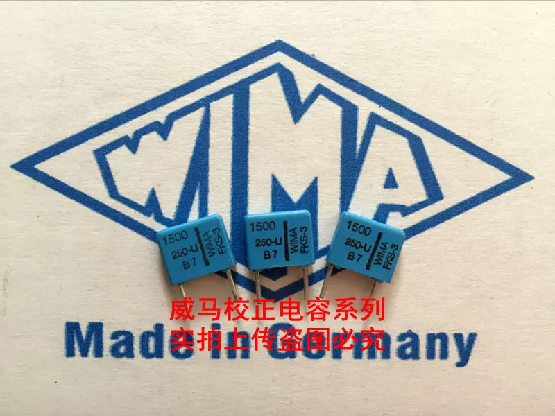 2020 hot sale 10pcs/20pcs WIMA Germany blue capacitor FKS3 250V 1500PF 250V 152 P: 7.5mm Audio capacitor free shipping