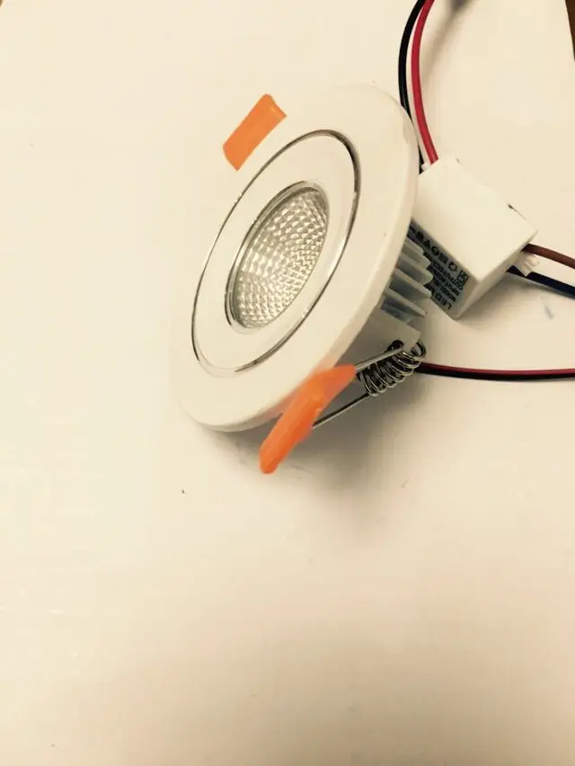 Затемнения мини светодиодная лампа свет dc12v 10 шт./лот 75mm Кабинета лампы 3 w высокой