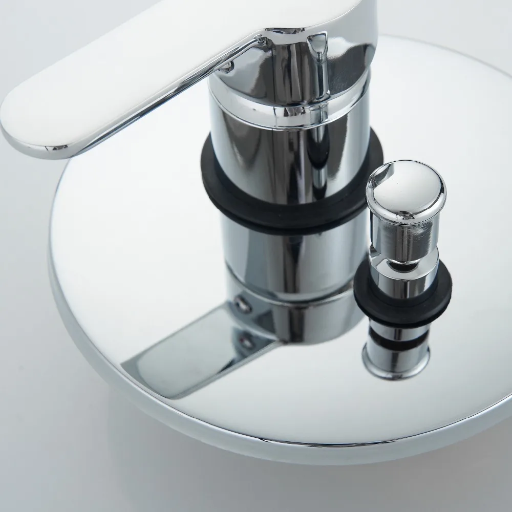 Однорычажный круглый смеситель для душа с креплением на стену из твердой латуни |