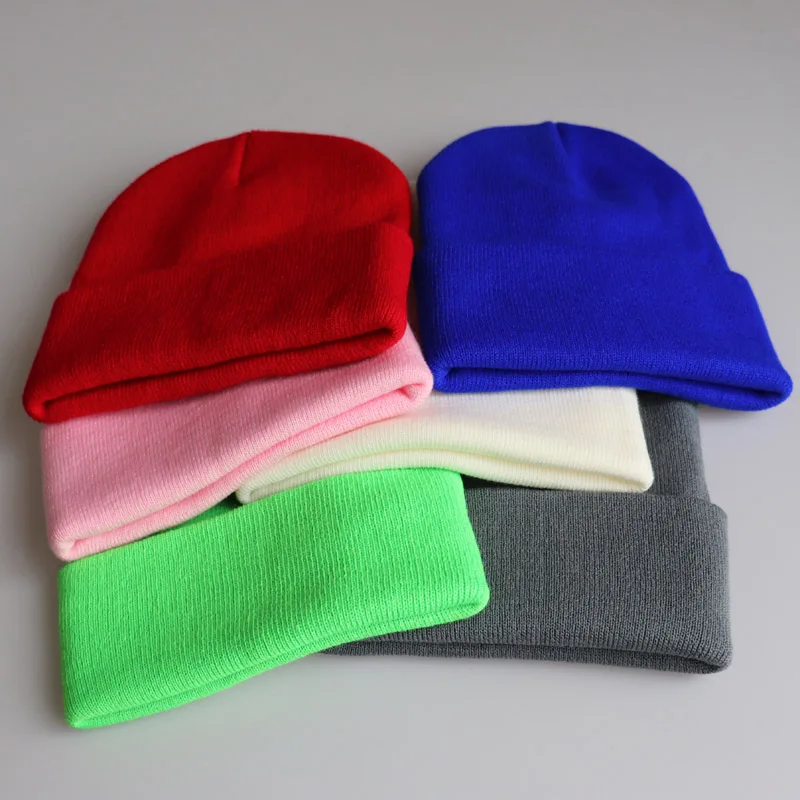 2019 Women Men Hat Solid Knitted Beanies Winter Candy Colors Hats Ladies Unisex Bone Acrylic Spring Autumn Warm Skull Cap Hot | Аксессуары
