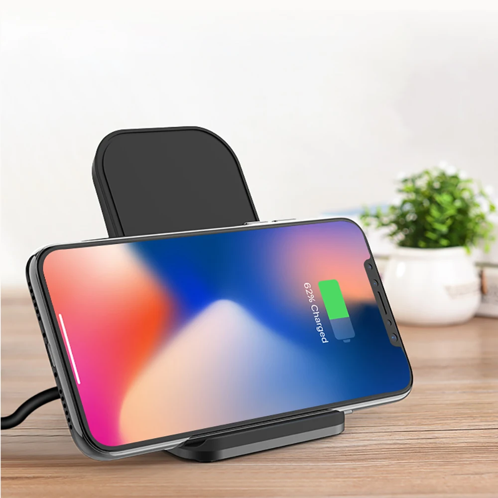 Беспроводное зарядное устройство Ascromy Qi для iPhone X XS Max XR 8 Plus Samsung S10 док станция