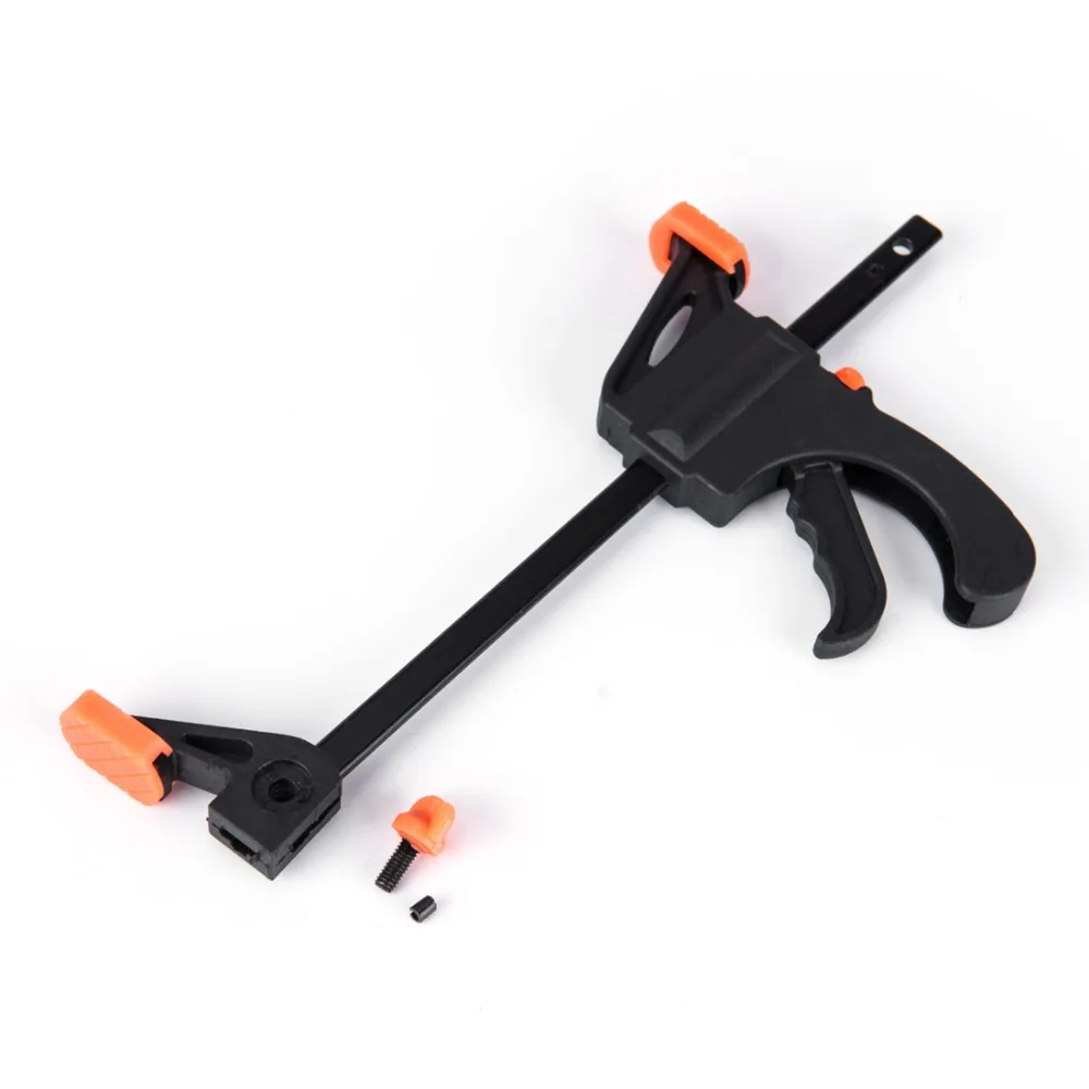 ANHO 4 Inch Quick Ratchet Release Speed Squeeze F-type Wood Working Work Clamp Clip Kit Spreader Gadget Hand Tool DIY | Обустройство