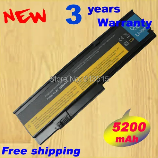 Новый аккумулятор для ноутбука lenovo thinkpad X200 X200S X201 X201S X201I батареи 42T4535 42T4836 42T4837 42T4536
