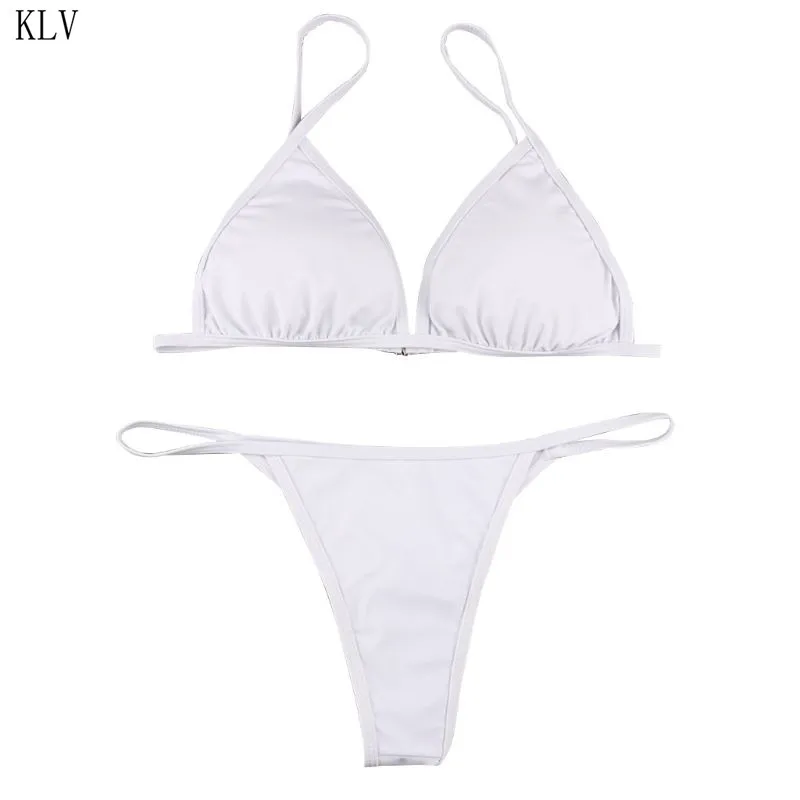 Женский комплект бикини размера плюс на бретелях v образный вырез бюстгальтер