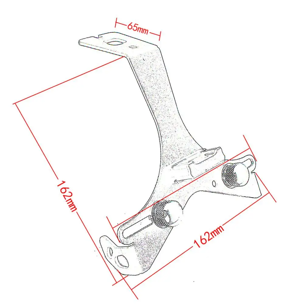 Крыло Устранитель номерного знака держатель комплект со светодиодсветильник