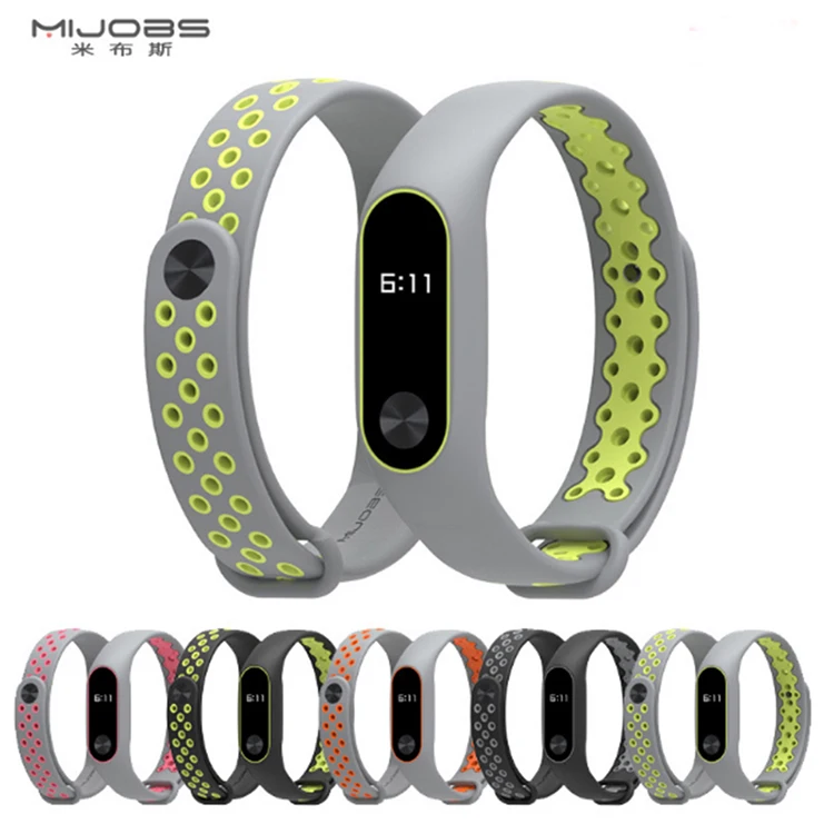 NIYOQUE для mi band 2 ремень дышащая Водонепроницаемый впитывает пот и mi 2 диапазона Замена TPU браслет для Xiaomi mi Band 2
