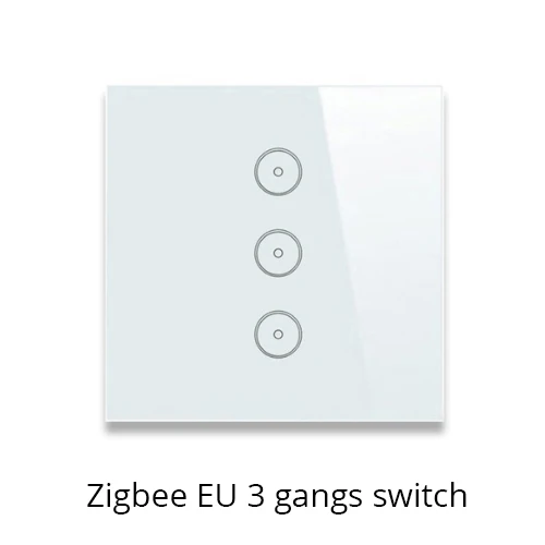 Three gang switches Tuya Zigbee концентратор умный дом PIR датчик двери датчик температуры и влажности Датчик домашней автоматизации сцена охранной сигнализации комплект - Цвет: Three gang switches