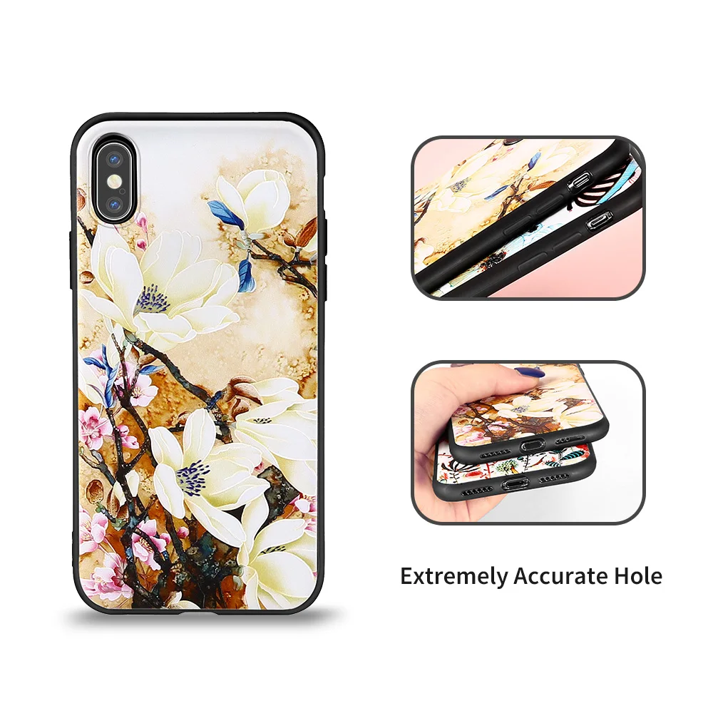 Милый рисунок чехол для iPhone X XS XR MAX 6 6s Plus 7 8 плюс Чехол телефона из мягкого ТПУ с