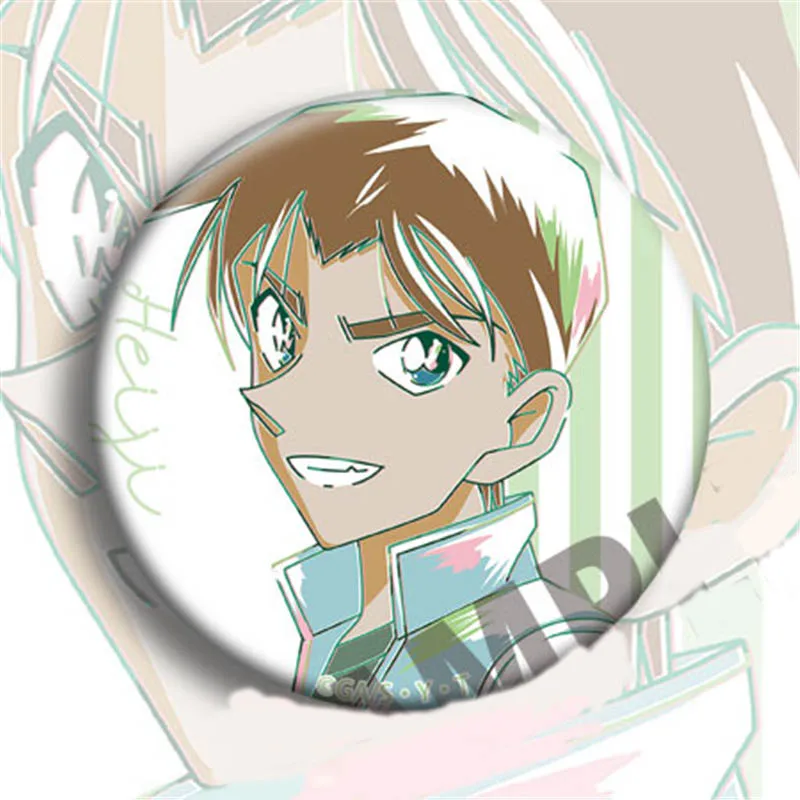 Japan Anime Detective Conan Amuro Cosplay Badge Cartoon Collection Bags Button Brooch Pins Gift Backpacks Badges New | Украшения и