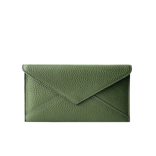 Grass Green Bemoreal Длинный кошелек из натуральной кожи для женщин верхний слой кожаный конверт большой емкости роскошный бренд Повседневный Кошелек с держатель для карт - Цвет: Grass Green