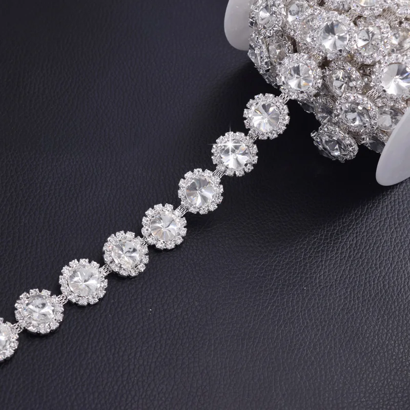 5 ярдов блестящие нашивки Стразы с кристаллами сделай сам Ткань для шитья