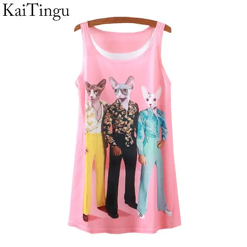 Новинка 2015 модная винтажная весенне Летняя женская футболка без рукавов с