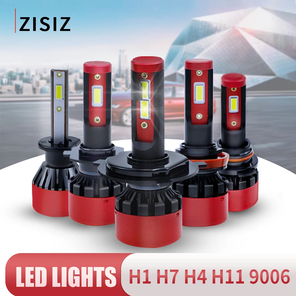 2 шт. H4 H7 Led автомобилей головной светильник H1 H8 H9 H11 HB4 HB3 9006 9005 H10 96 Вт 9600lm 6000k