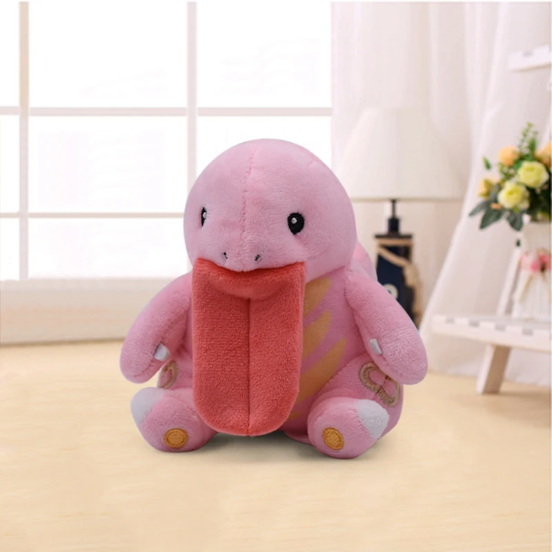 Аниме Lickitung плюшевая Мягкая кукла, детская игрушка мультфильм 12 см милый маленький розовый Lickitung мягкие животные Peluche Детский Рождественский подарок