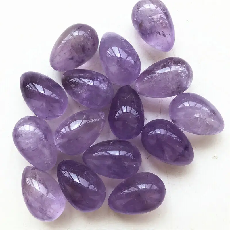 1 шт. натуральный аметист яйцо для упражнений подтяжка мышц хрустальный шар