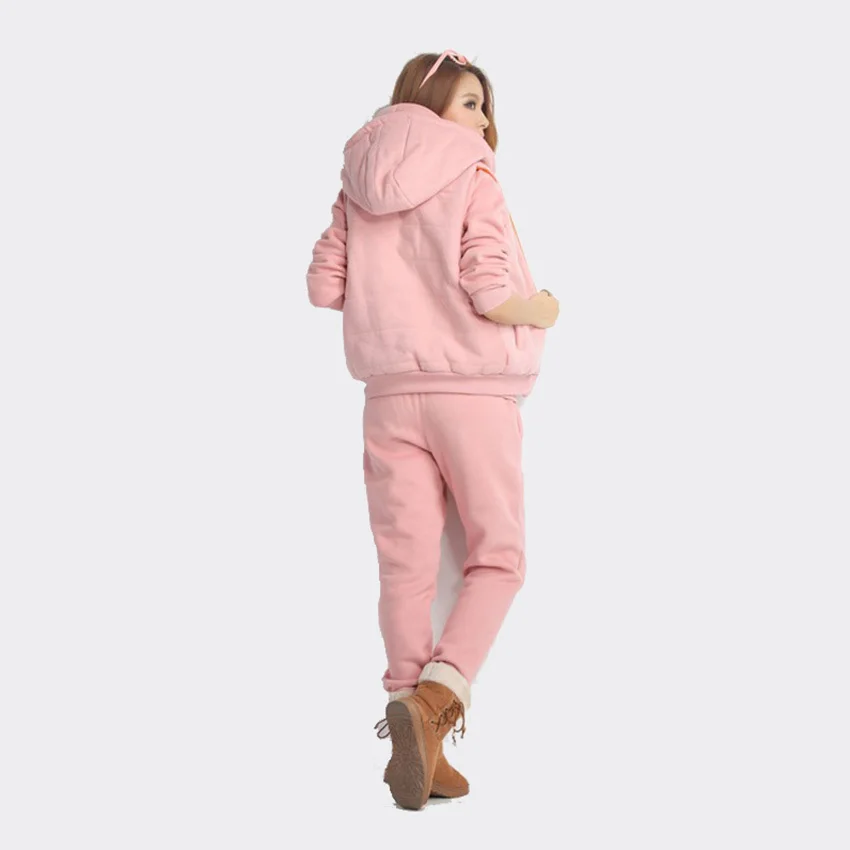 Casual 3 Piece Set Tracksuit Women Clothes Autumn and winter new Fashion women's tracksuits Ladies Thicken Sweat Suits