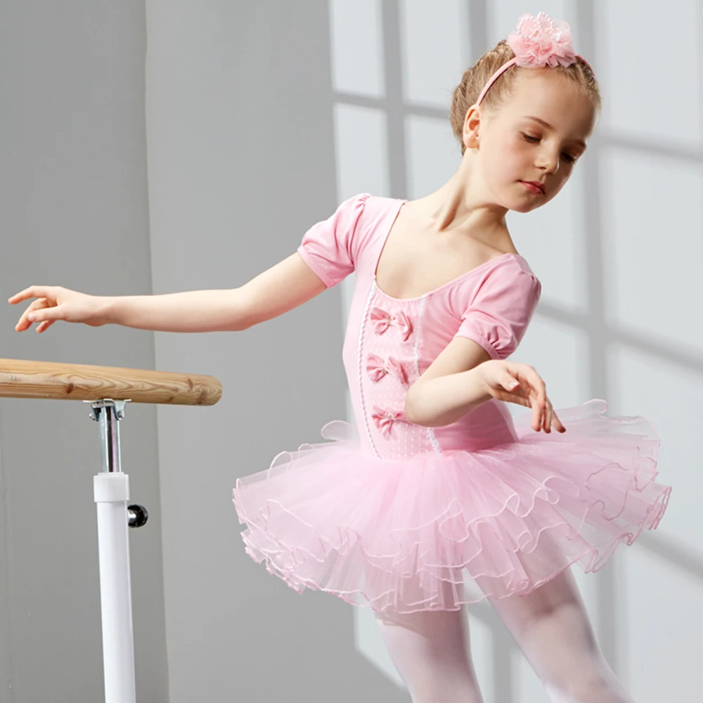 

2018 New For Girl Kids Ballet Dance Dress 4Colors Ruched Tulle Skirt Disfraces Infantiles Princesa Girls Dance Costume