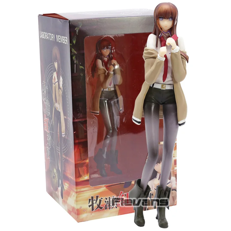 Аниме Steins Gate Makise Kurisu 1/7 Масштаб ПВХ фигурка Коллекционная модель игрушки - Цвет: box