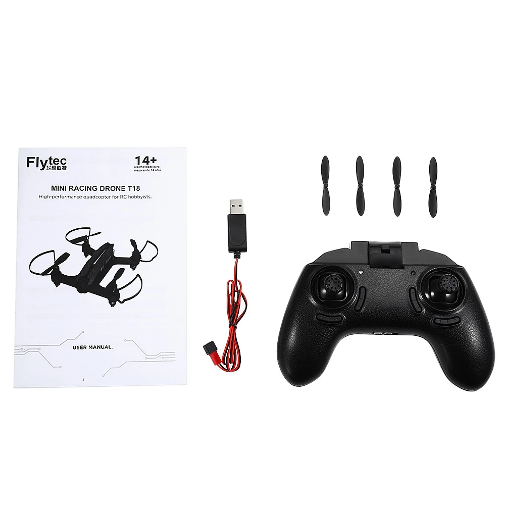 Flytec T18 Радиоуправляемый квадрокоптер мини Дроны с 1280x720 P Wi Fi FPV системы Камера HD RTF