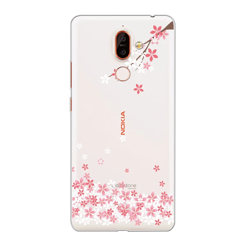 Ciciber чехол для телефона Nokia 9 PureView 1 2 3 5 6 7 8 Sirocco мягкая задняя крышка из ТПУ Plus Flower |