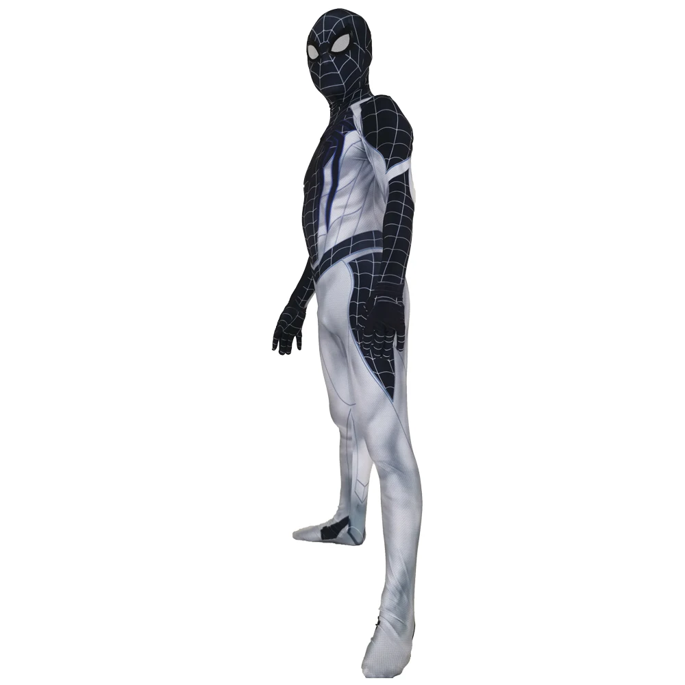 Отрицательный костюм Человек-паук PS4 игры версия Косплей Костюм Zentai боди костюм супергероя комбинезон Хэллоуин
