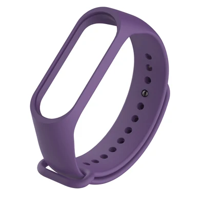 Для Xiaomi mi ремешок 4 ремешок силиконовый водонепроницаемый браслет для mi Band 3 сменные аксессуары для Xiao mi band 4 браслет - Цвет: purple