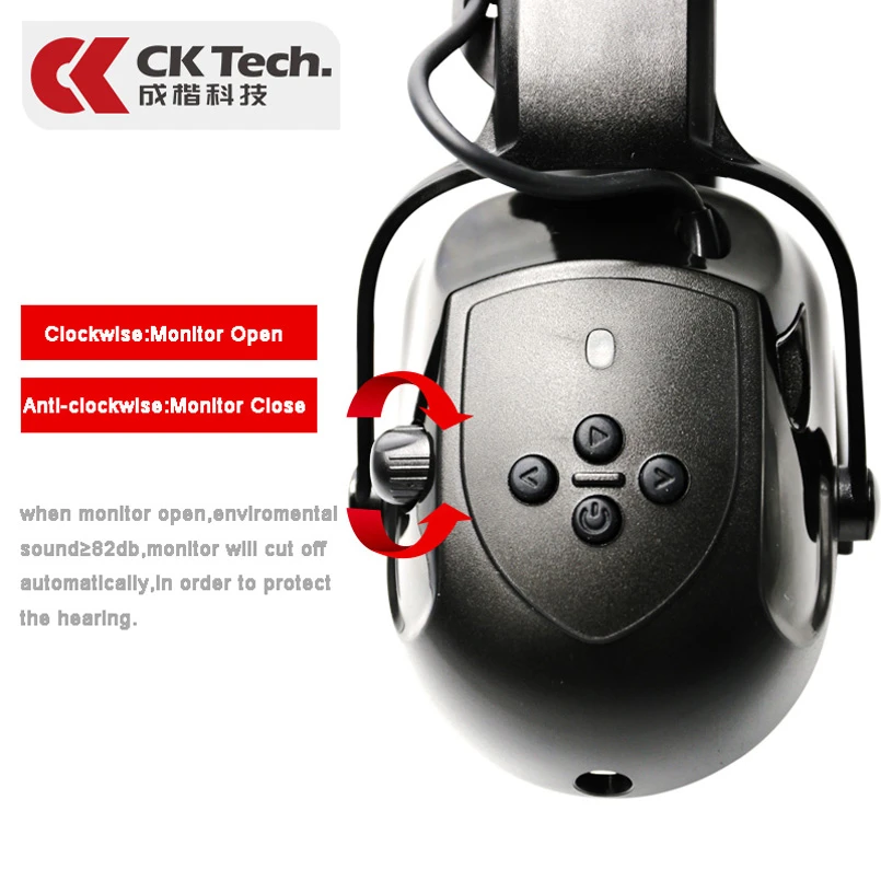 CK Tech. Электронная съемка наушник охотничий монитор Автоматическое шумоподавление наушники анти-шум Bluetooth глушитель