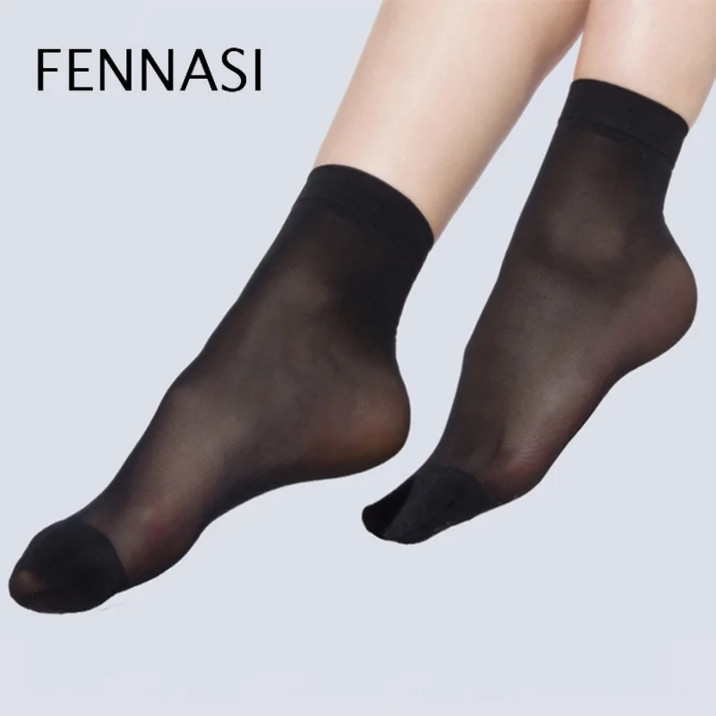 FENNASI 10 пар в комплекте Носки для летние Для женщин нейлон гольфы из сетчатого