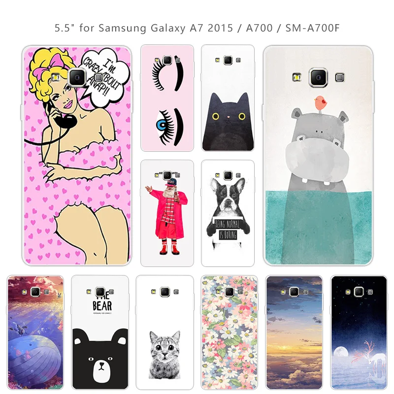 Для Samsung Galaxy A7 2015 чехлы для телефонов силиконовый чехол с мультяшным рисунком 5