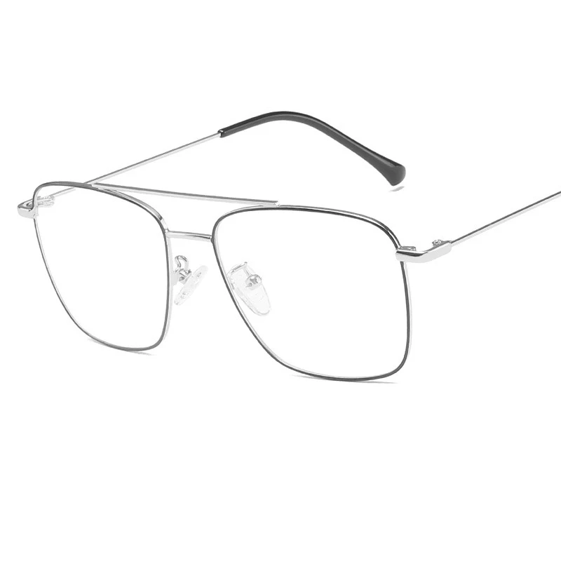 Новая оправа для очков в стиле ретро с металлической коробкой модные плоские