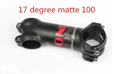 17 degree matte 100 Алюминиевый стержень для шоссейного велосипеда UNO, 17 градусов, 70-130 мм, светильник/матовый - Цвет: 17 degree matte 100
