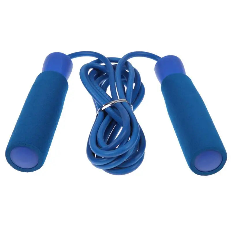 Blue 4 вида цветов Скакалка Фитнес скоростная Скакалка мягкая ручка упражнения по боксу аксессуары для гимнастики детская тренировки спортивных упражнений - Цвет: Blue