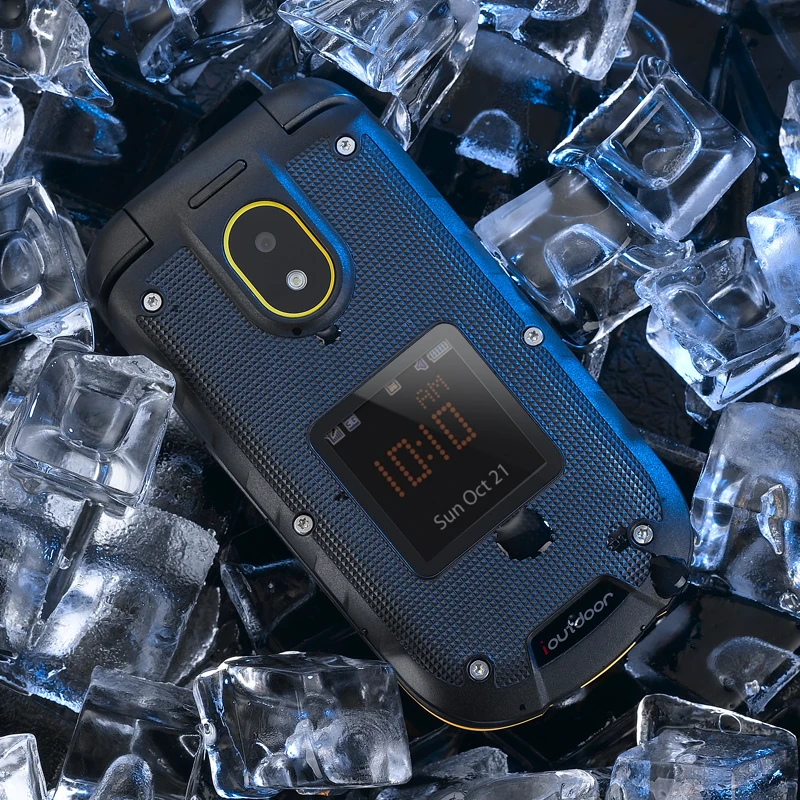 Ioutside F2 прочный Флип Мобильный Телефон IP68 водонепроницаемый сотовый телефон 2,4 дюймов MTK6261A Bluetooth Две sim-карты задняя камера SOS ключ 1200 мАч