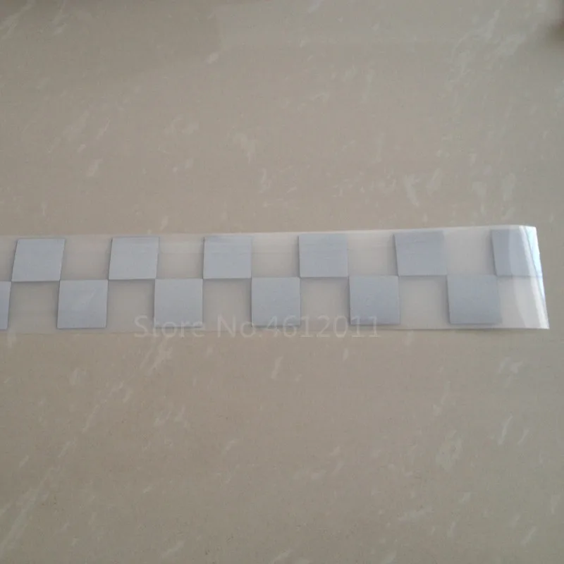 DIY квадратная Серебряная Светоотражающая предупреждающая лента ткань