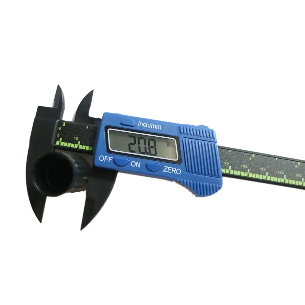 Multifunctional Blue Digital Display Vernier Caliper 0-150mm Plastic Color Card Box Packaging | Инструменты