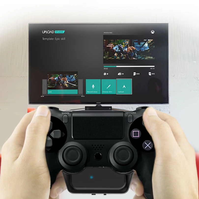 Геймпад для Dualshock4 беспроводной Aux аудиоприемник с Bluetooth-адаптером PS4 контроллер