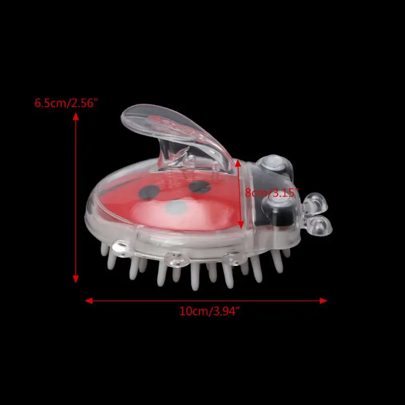 1Pcs Spa Hair Brush Silicone Baby Wide Tooth Comb Baby Care Comb Scalp Massage Slimming Soft Brush Head Body Massage