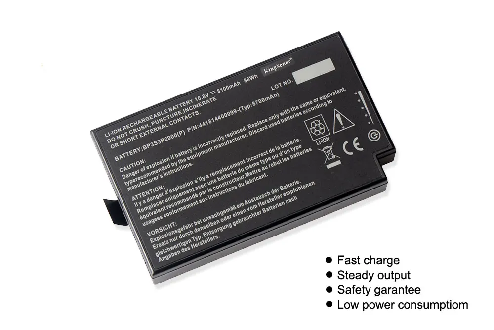 KingSener BP3S3P2900 4418144000490 Аккумулятор для ноутбука Getac B300 B300X BP3S3P2900(P) 4418144000490 3ICR19/66-3 10,8 V 8100mAh