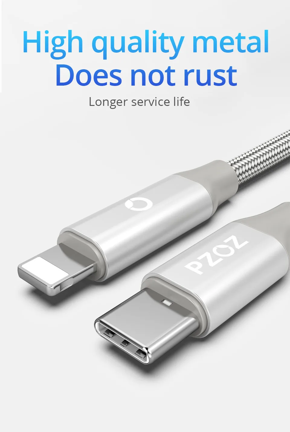 PZOZ PD кабель USB c 18 Вт для iphone 8 Plus X Xs Max XR iPad pro 8 pin Быстрая Зарядка Тип C для осветительного кабеля Шнур для передачи данных зарядное устройство