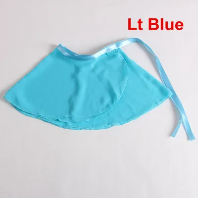 Lt blue Стиль, женская шифоновая балетная юбка-пачка, юбка для танцев, юбка для катания на коньках, 3 размера, базовая юбка для занятий балетом, 13 цветов - Цвет: Lt blue
