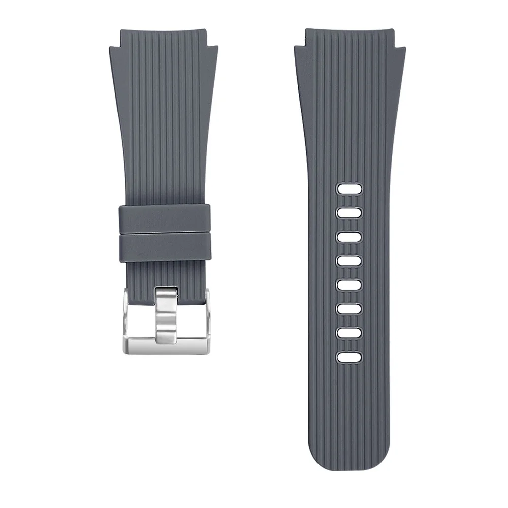 Deep gray 22 мм силиконовый ремешок для samsung Galaxy Watch спортивный резиновый сменный Браслет ремешок для часов для Galaxy Watch 46 мм черный белый - Цвет ремешка: Deep gray