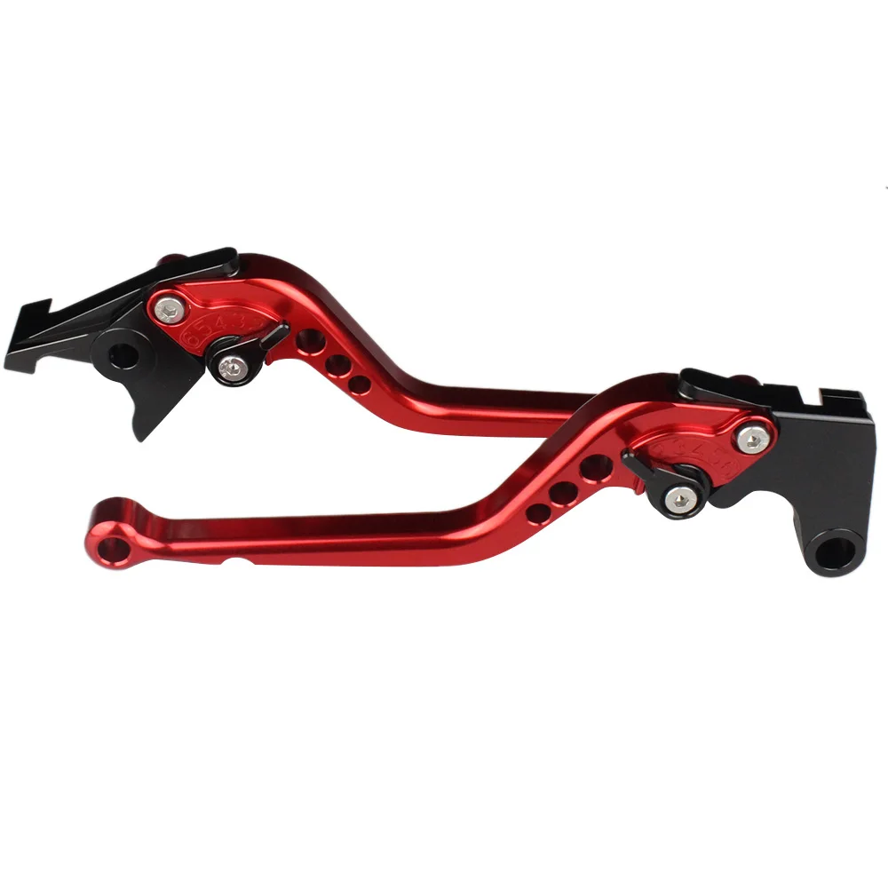 Long Red FXCNC мотоциклетные тормозные рычаги сцепления алюминиевые регулируемые для YAMAHA YFM 700 Raptor 700R YFM700R 2007- мотоциклетные тормоза - Цвет: Long Red