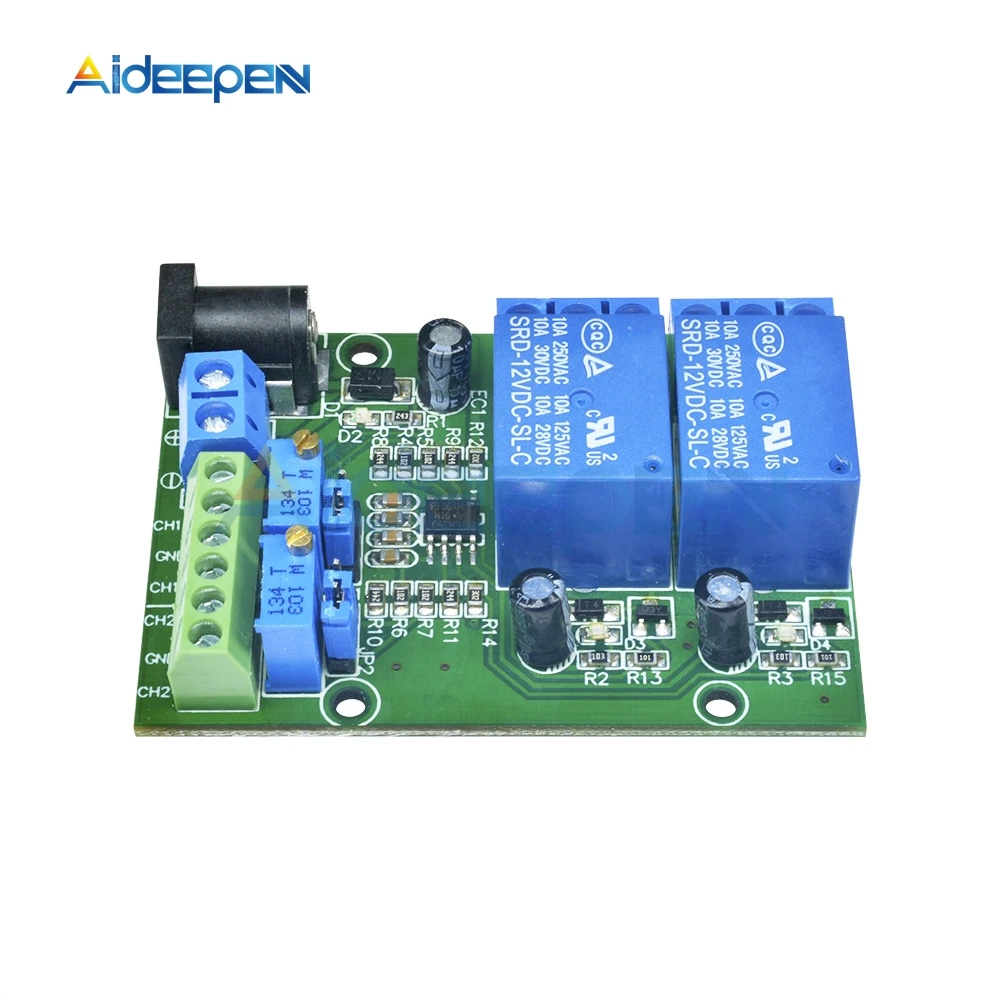LM393 DC 12V 2-канальный 2CH Компаратор напряжения стабильный модуль 2 модуль для сравнения напряжения